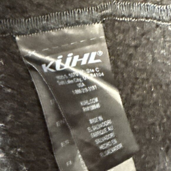Kuhl Interceptr Pullover Mens Size M Black 1/4 Zip Fleece Sweater Mid Layer Top - Picture 11 of 13